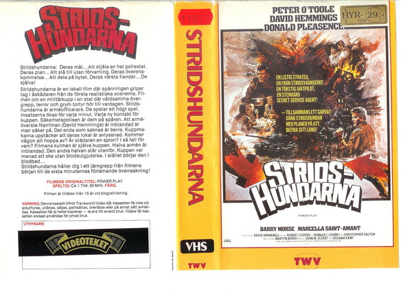 STRIDSHUNDARNA  (VHS)